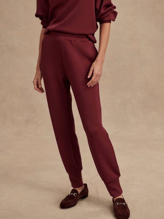 Varley Pants - Varley Slim Cuff Pants 27.5 DoubleSoft Maroon Size L NEW